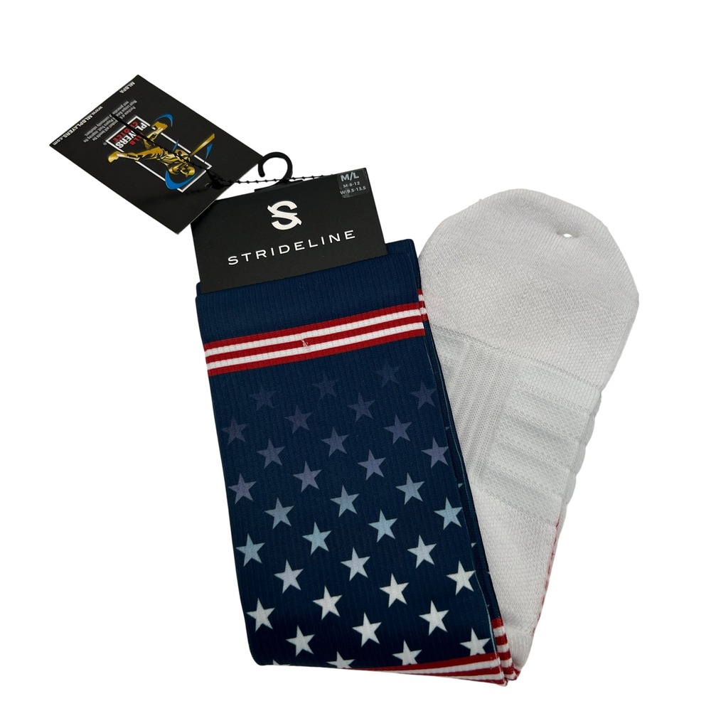 Strideline JT Realmuto Philadelphia Phillies Americana 2024 Crew Socks M/L NEW